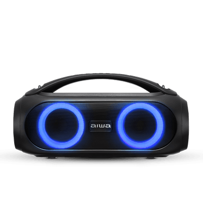 Caixa de Som Boombox AIWA AWS-BBS-02 50W BT 4H IPX5 RGB USB